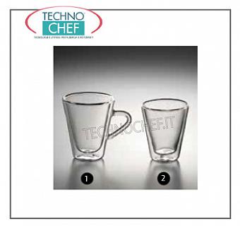 tasses de café - cappuccino en verre CUP CAFFEINO, Luigi Bormioli, Collection thermique Duos