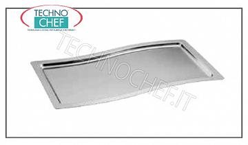 Plateaux de service en acier inoxydable PLATEAU FLUX GASTRO-NORME INOX 1/1 CM. 53X32.5