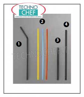 Pailles à boire des boissons PLIER BLACK STRAW, cm.24 - Disponible en paquets de 250 pièces