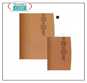 portamenu Portamenu « RIGENERATA en cuir, couleur naturelle, 6 feuilles, CM.24,2X31,6 H