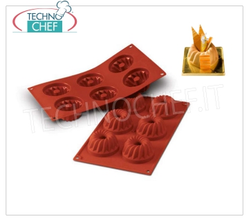 Moule en silicone '' Gugelhopf '', Ø70 h 36 mm