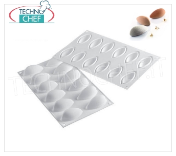 Moule en silicone ''Quenelle'', dim.63x29mm, h 28 mm