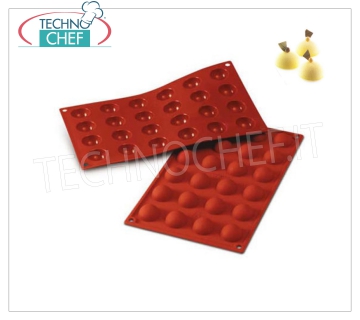 Moule en silicone '' Petit hémisphère '', Ø30 h 15 mm