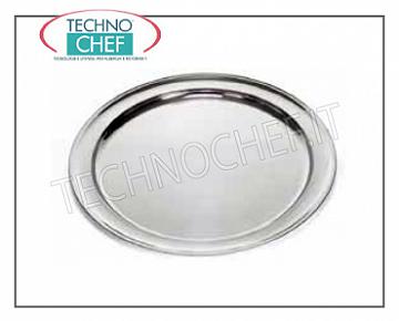 Plateaux de service en acier inoxydable PLATEAU ROND EN ACIER INOXYDABLE DIAMÈTRE 80 CM