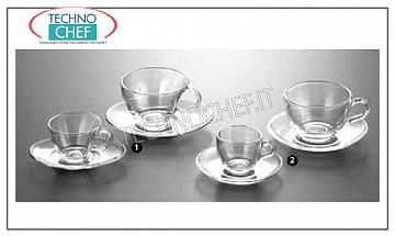 tasses de café - cappuccino en verre TASSE « AVEC PLAQUE PASABAHCE, Basic Line