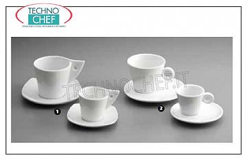 Tasses à café - cappuccino en porcelaine CUPS ET PLATES, MARQUE TOGNANA