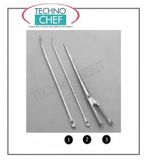 cuisine en acier inoxydable aiguille lardare aiguille avec ressort, Cm.19,5
