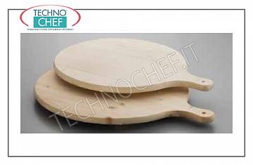 coupe de bois pizza coupe en hêtre avec poignée, 40 cm de diamètre