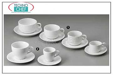 Tasses à café - cappuccino en porcelaine CUPS ET PIATTTINI, MARQUE TOGNANA