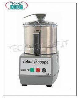 CUTTER-HOMOGEINIZER BLIXER 2, capacité du bol lt.2,9, marque ROBOT COUPE, professionnel CUTTER-HOMOGEINIZER BLIXER 2, Marque ROBOT COUPE avec réservoir de 2,9 litres - 1 vitesse, 3000 tr / min, Commandes à impulsion, V. 230/1, 0,7 Kw, Poids 11,5 kg, Dimensions, 210x281x389h mm