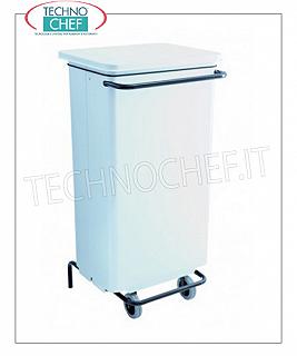 Poubelles en métal peint