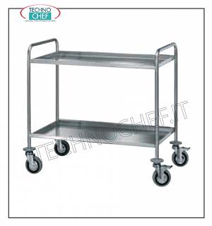Chariots de service en acier inoxydable