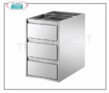 Commode à 3 tiroirs Gastro-Norm