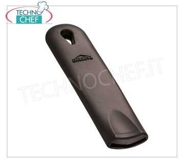 Paderno - Couvercle de poignée en silicone noir pour casseroles en fer