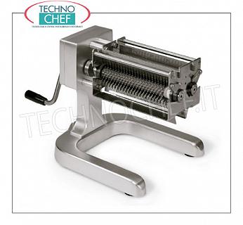 Attendrisseurs de viande MANUELS avec 2 paires de rouleaux avec 44 + 44 lames, épaisseur max à introduire 20 mm Attendrisseur de viande MANUEL, en ALUMINIUM ANODISÉ avec 2 paires de rouleaux avec 44 + 44 lames en ACIER INOXYDABLE, ÉPAISSEUR MAXIMALE du produit à introduire 20 mm, dimensions 270x330x280h mm