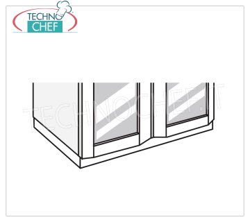 Couvre-pieds en acier inoxydable sur 3 côtés Couvre-pieds en acier inoxydable sur 3 côtés pour les modèles 1500 ALL MEAT INOX / GLASS / VIP