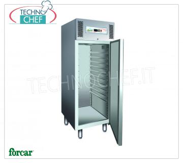 Armoire congélateur-congélateur pour pâtisserie, 737 lt, INOX 304, Temp.-10°/-22°C, CLASSE D, mod. PA800BT Armoire Congélateur-Congélateur pour Pâtisserie, 1 porte, INOX 304, Professionnel, marque FORCAR, 737 lt, Temp.-10°/-22°C, ÉCOLOGIQUE en CLASSE D, Ventilée Gaz R290, Plaques pâtissières mm 600x400, V.230 / 1, Kw.0,7, Poids 152 Kg, dim.mm.740x990x2010h