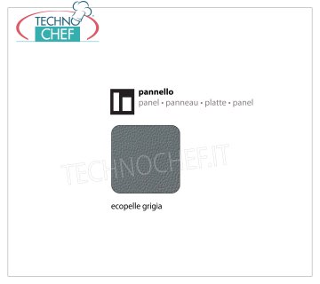 Panneau en cuir écologique gris Panneau interne en éco-cuir gris, dimensions 540x540x1,2h mm