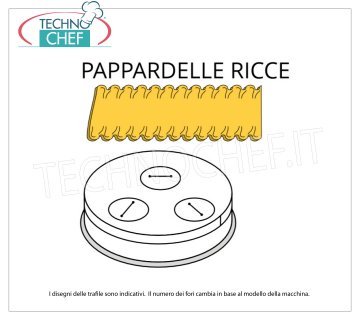 Fimar - CURLY PAPPARDELLE TRAFILE en ALLIAGE BRASS-BRONZE