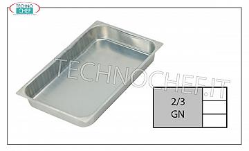 Plateaux gastronorm en aluminium Plaque de cuisson en aluminium G / N 2/3 H Cm 2