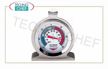 pin thermomètres Thermomètre réfrigérateur-congélateur, acier inoxydable, comprise entre -29 ° et + 27 ° C, division 1 ° C, 6 cm de diamètre quadrantre