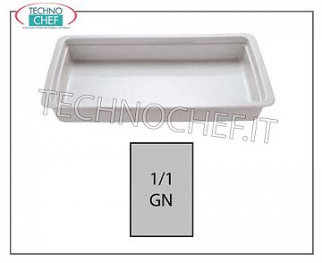 Plateaux Gastronorme 1/1 en porcelaine, dim. mm. 530x325