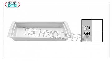 Plateaux Gastronorme 2/4 en porcelaine, dim. mm. 162x530