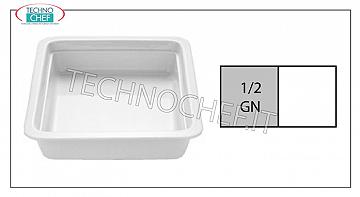 Plateaux Gastronorme 1/2 en porcelaine, dim. mm. 325x265