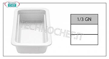 Plaque de cuisson Gastronorme 1/3 en porcelaine, dim. mm. 325x175