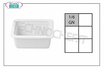 Plaque de cuisson en porcelaine Gastronorme 1/6, dim. mm. 176x162