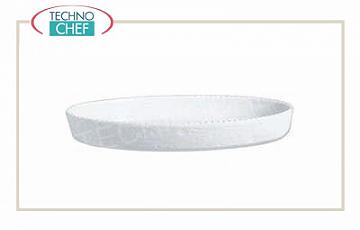 Plat de cuisson ovale en porcelaine avec fond creux