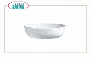Plat à four carré en porcelaine nervurée, dimensions 25x25cm, hauteur 6cm
