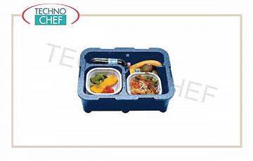 Conteneur isotherme SINGLE-PASTE, 2 compartiments sans vaisselle