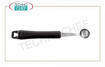 Technochef - Bol en acier inoxydable avec poignée en polypropylène Pelle en acier inoxydable 18/10, 1 cm de diamètre, poignée en polypropylène, 19 cm de long