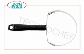 Technochef - Éplucheur à melons avec manche en polypropylène Éplucheur à melons, acier inoxydable 18/10, diamètre 8 cm, manche en polypropylène, 20 cm de long