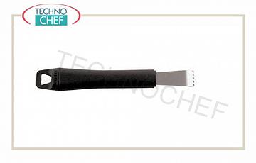 Technochef - Rigalimoni avec poignée en polypropylène, cod. 48280-90 Rigalimoni, acier inoxydable 18/10, manche en polypropylène, 17 cm de long