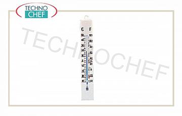 pin thermomètres paroi thermomètre, le mercure, avec support en matière plastique, la gamme de -30 ° à + 50 ° C, division 1 ° C, 17,5 cm de long