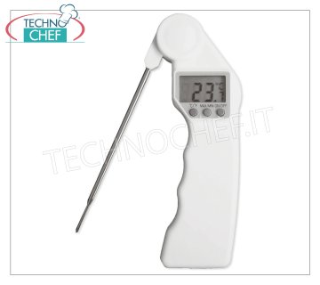 pin thermomètres Thermomètre numérique avec la broche et l'affichage de pliage, la gamme de -50 ° à + 300 ° C, division 1 ° C, la taille 15,5x4 cm