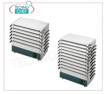 CHAUFFE-ASSIETTES EN ALLIAGE SPÉCIAL, Base chauffante pour 6 ou 10 ASSIETTES de 40x21,5 cm