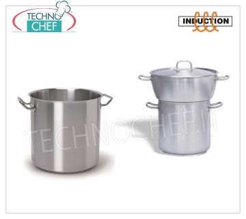 Casseroles professionnelles inox pour INDUCTION, fond 3 couches 
