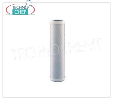Technochef - CARTOUCHE À CHARBON ACTIF 9'', pour FILTRE À EAU, Mod.PF02