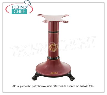 BERKEL - Piédestal Rouge pour Volant Trancheur B3 / TRIBUTE / B114 Socle support en fonte verni rouge pour trancheur à volant modèle B3 / TRIBUTE / B114, poids 45 kg, dim.mm.580x580x780h