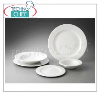 CHURCHiLL - Assiettes et vaisselle en porcelaine blanche - Collection PROFILE - Gamme complète