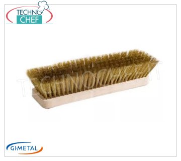 Gi.Metal - Brosse de rechange en laiton - mod.R-SP2 Pièce de rechange pour brosse modèle AC-SP2, avec poils en laiton, dim.cm 27x6,5