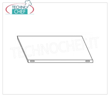 TECHNOCHEF - Étagère lisse en acier inoxydable 304 pour étagère 70x30 cm, Mod.697030 Tablette lisse pour rayonnage en acier inoxydable AISI 304, pour montage avec crochet ou boulon, finition brillante, bords arrondis, épaisseur 8/10, capacité 100 kg, dimensions 70x30 cm