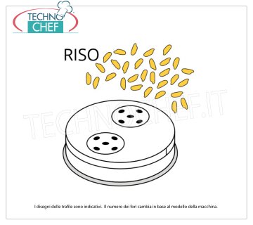 Technochef - FILIÈRE RIZ en ALLIAGE LAITON-BRONZE