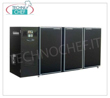 Retour comptoir réfrigérateur pour les bars multifonction réfrigérée avant compteur, 3 portes aveugles skinplate, ventilée, temp. + 2 ° à + 8 °, V 230/1, 3,96 kW, dim. 1740x540x850h mm.