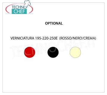 TECHNOCHEF - Complément de couleur pour trancheuses: rouge, noir, crème Supplément pour les couleurs: rouge, noir, crème.