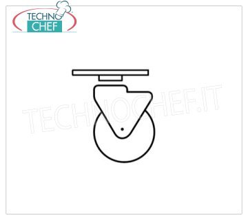 4 roues diamètre 125 mm dont 2 avec frein