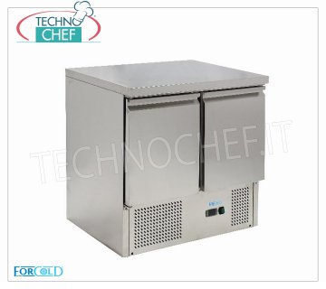 Forcold - Réfrigérateur / Table Réfrigérée 2 Portes, Temp. + 2 ° / + 8 ° C, lt.240, Statique, Classe E, modèle G-S901-FC